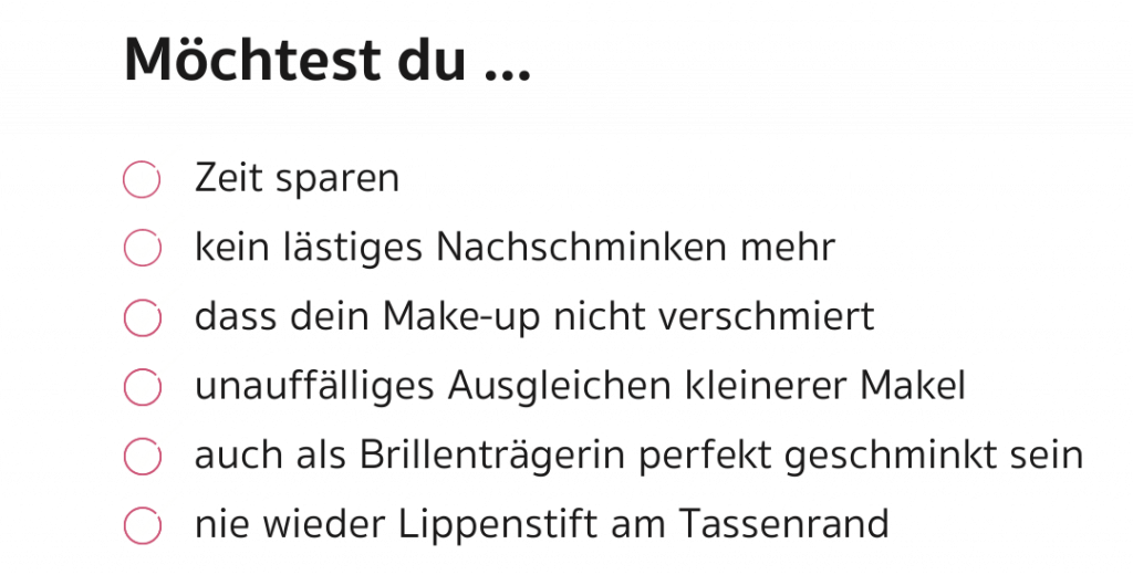 Permanent Make-up Vorteile