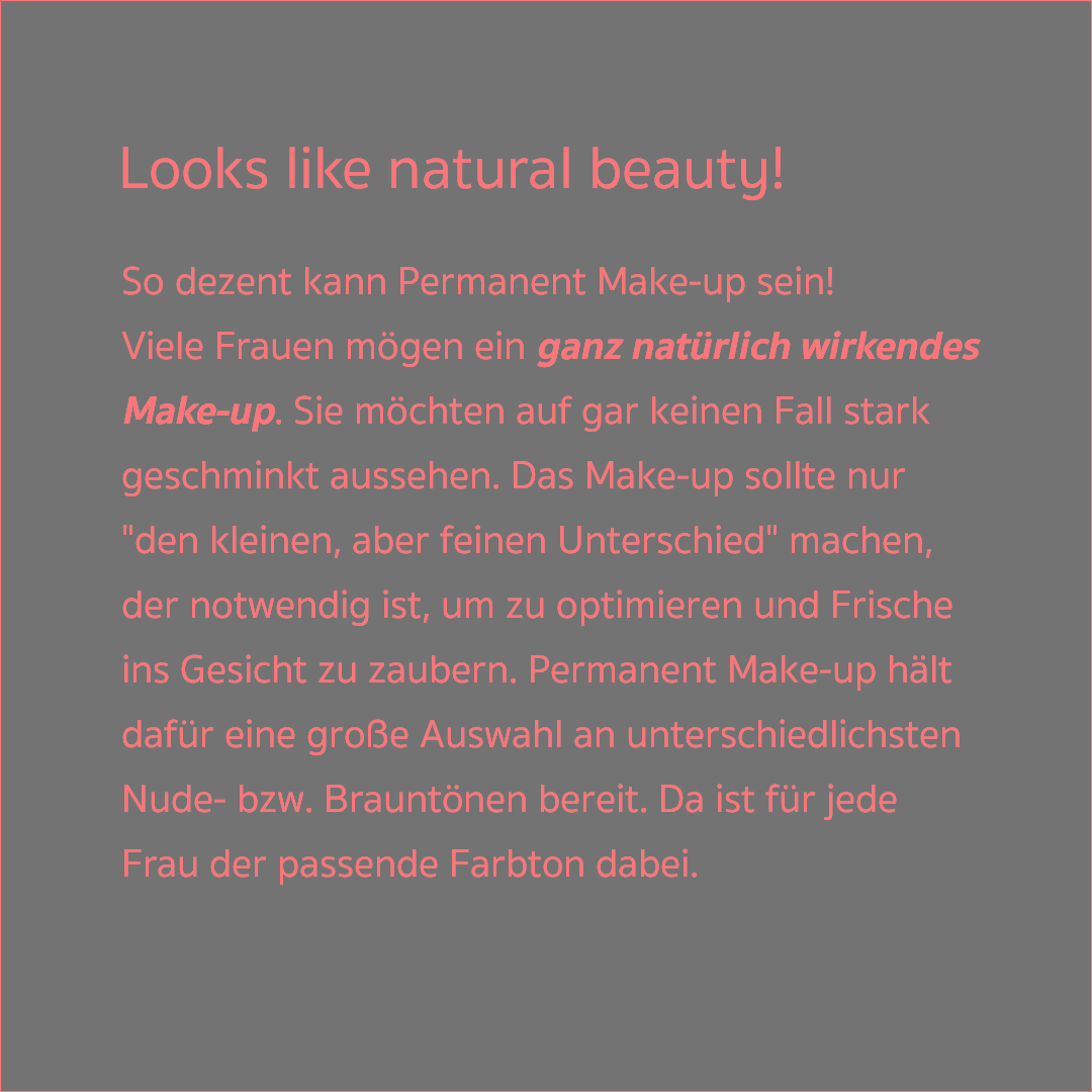 Permanent Make-up vorher/nachher